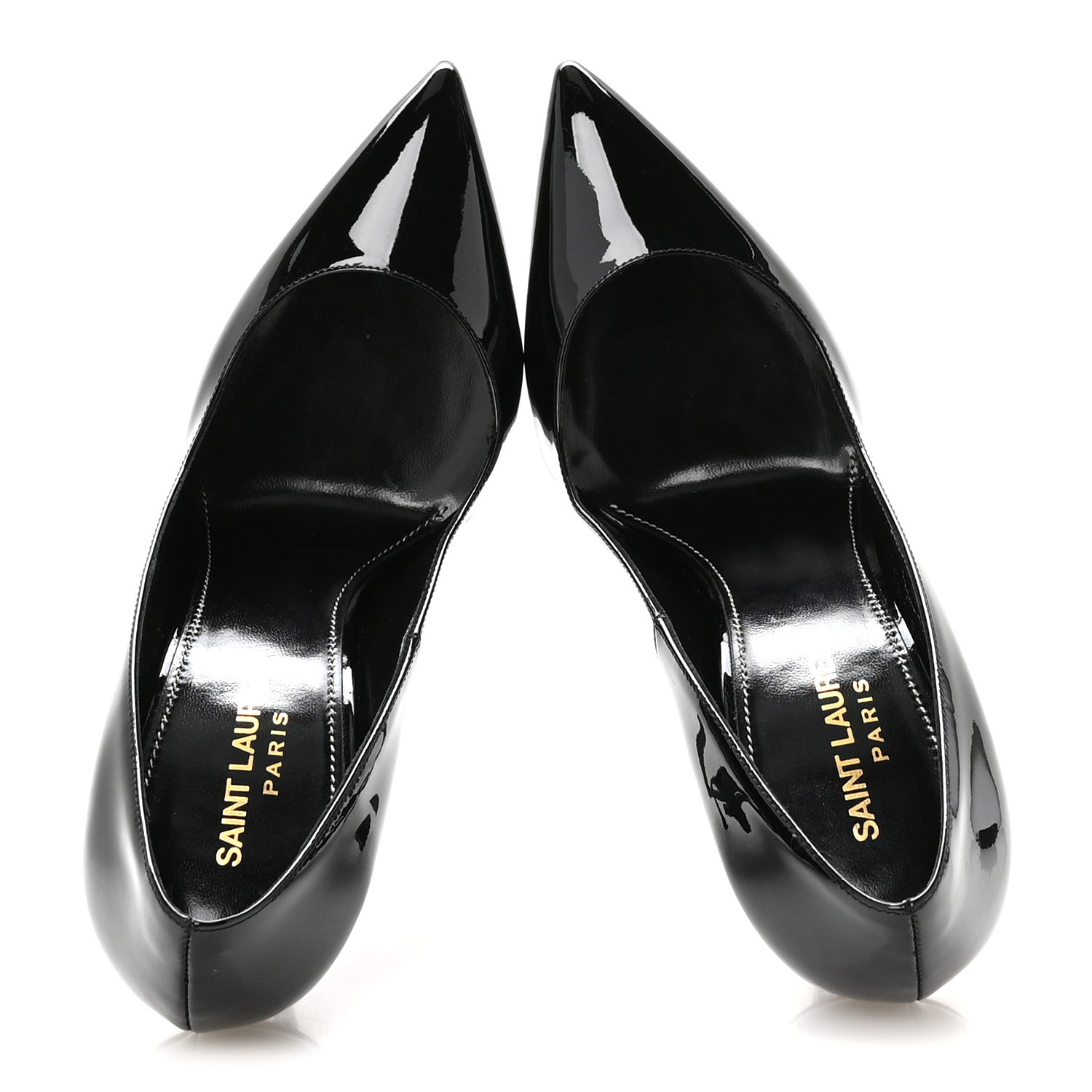 Saint Laurent Patent Opyum 110 Pumps 37.5 Black 2 of 9