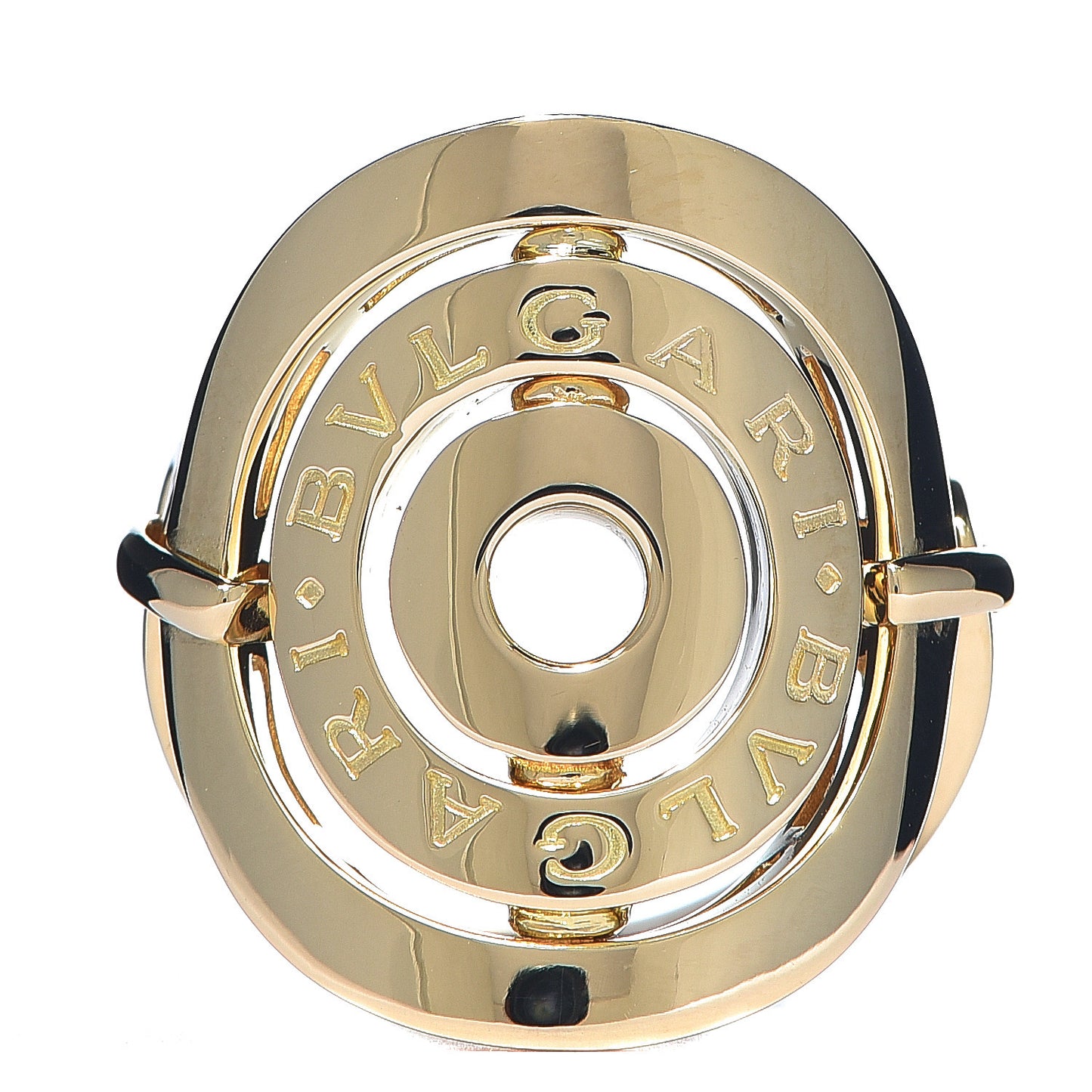 18K Yellow Gold Astrale Cerchi Ring 49 5