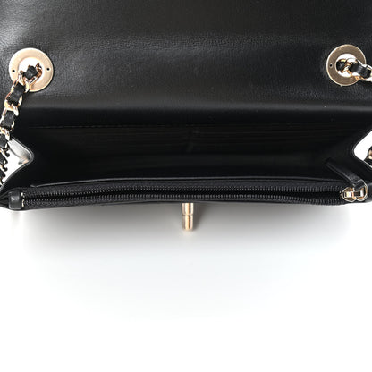 Chanel Lambskin Quilted Trendy CC Wallet On Chain WOC Black 4 of 5