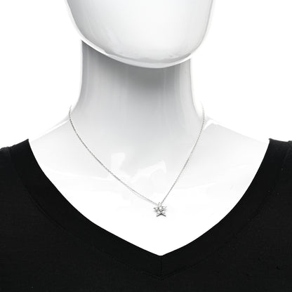 Chanel 18K White Gold Diamond Small Comete Geode Pendant Necklace 2 of 5