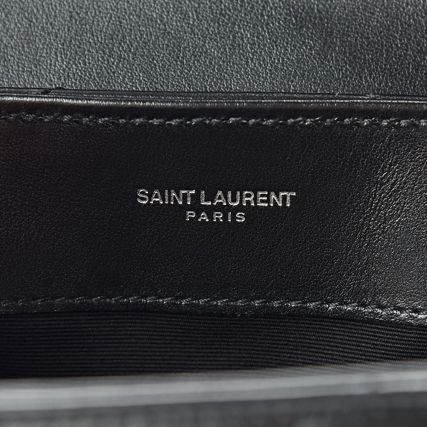 Calfskin Y Quilted Monogram Small Loulou Chain Satchel Black