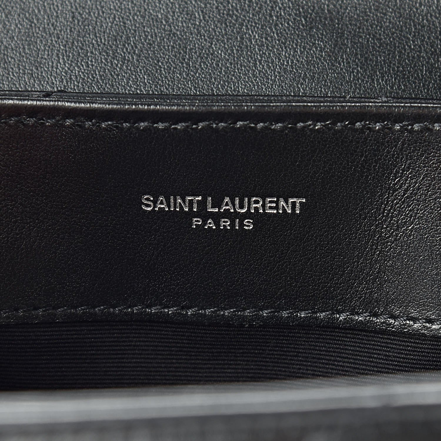 Saint Laurent Calfskin Y Quilted Monogram Small Loulou Chain Satchel Black 6 of 11