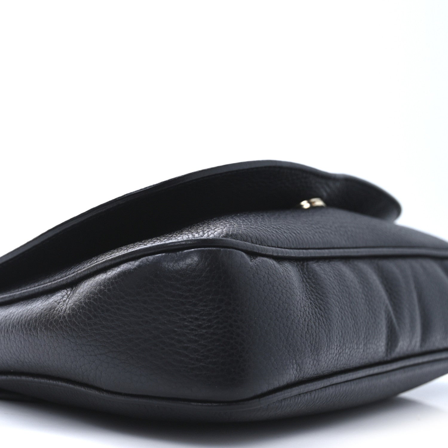 Gucci Pebbled Calfskin Medium Soho Flap Crossbody Black 8 of 9