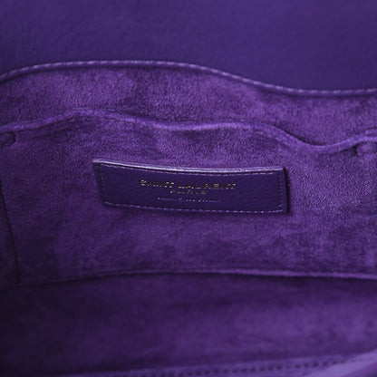Saint Laurent Calfskin Baby Sac de Jour Purple 6 of 9