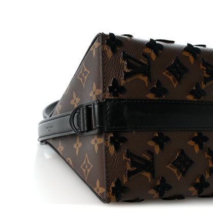 Louis Vuitton Monogram Tuffetage Triangle Messenger Black 8 of 9