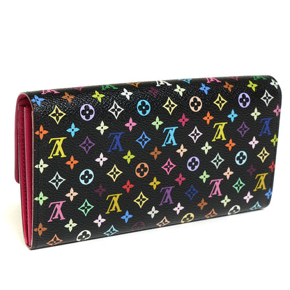 Louis Vuitton Monogram Multicolor Sarah Wallet Black Grenade 3 of 8