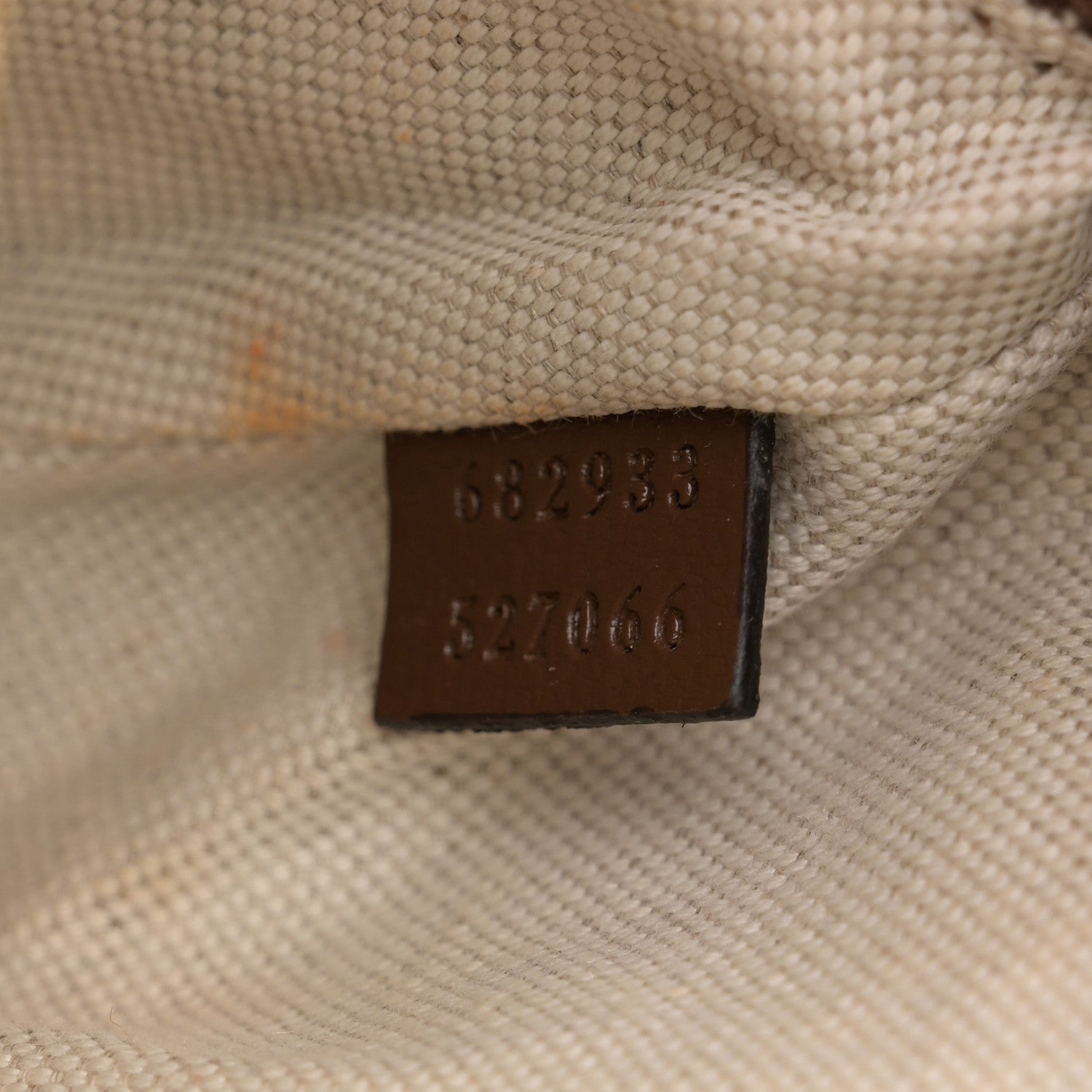 Gucci GG Supreme Monogram Textured Calfskin Retro Interlocking G Belt Bag Beige Ebony Brown Sugar 7 of 18