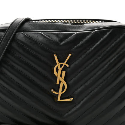 Saint Laurent Calfskin Matelasse Monogram Lou Camera Bag Black 8 of 10