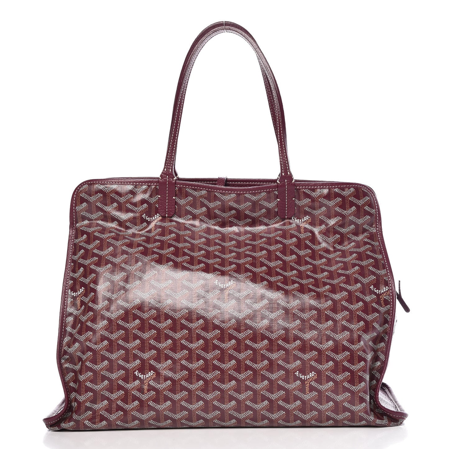 Goyardine Sac Hardy Pet Carrier PM Burgundy