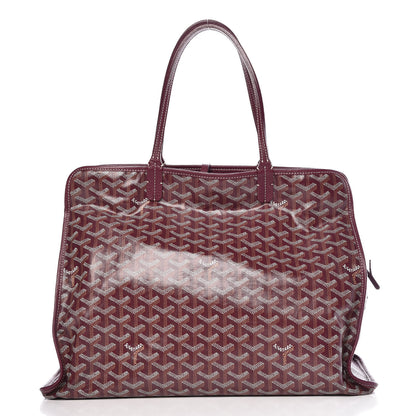 Goyard Goyardine Sac Hardy Pet Carrier PM Burgundy 3 of 12