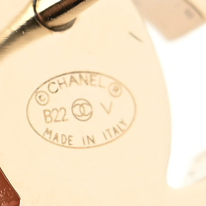 Chanel Metal CC Turnlock Earrings Gold 4 of 4