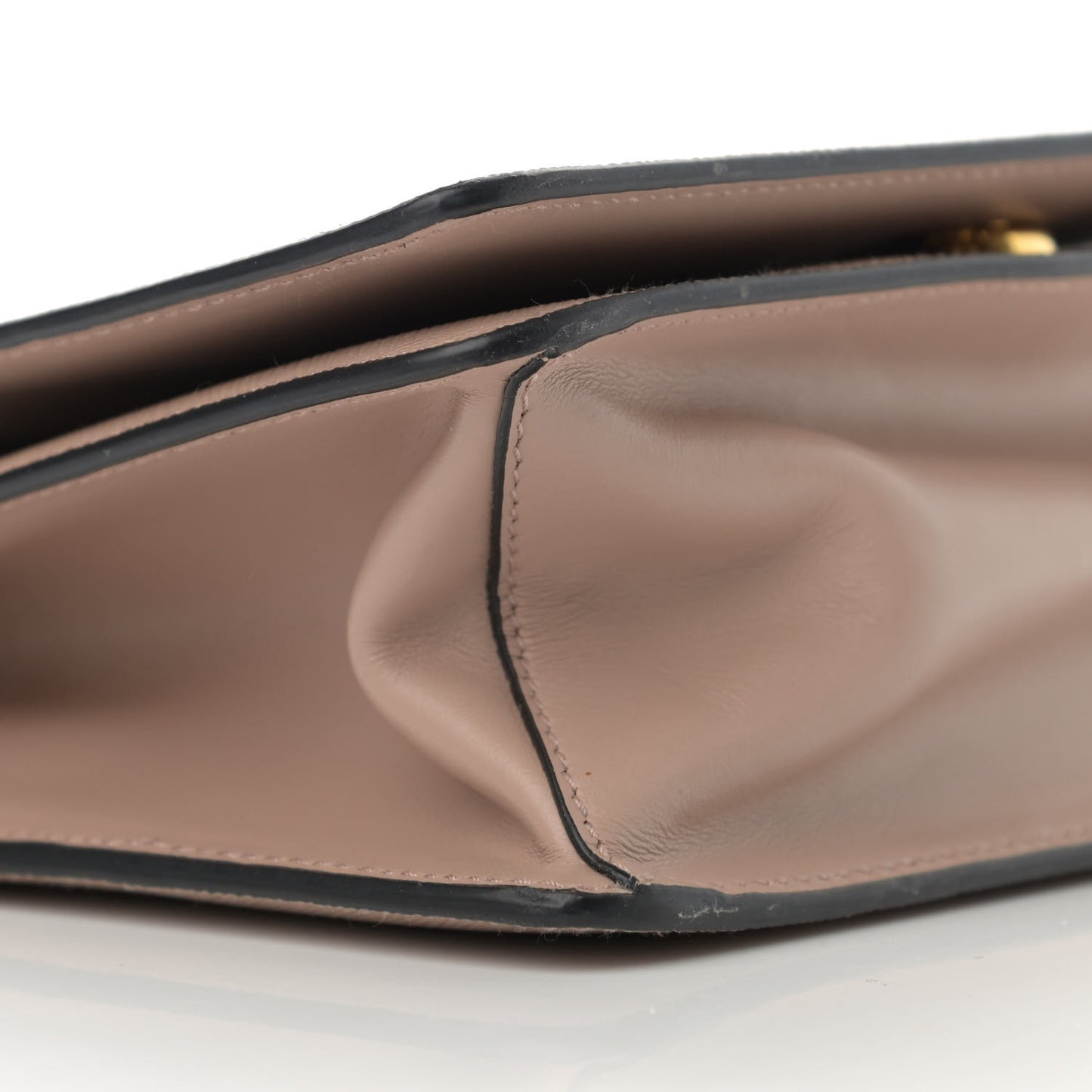 Saffiano Soft Calfskin Chain Crossbody Bag Cipria