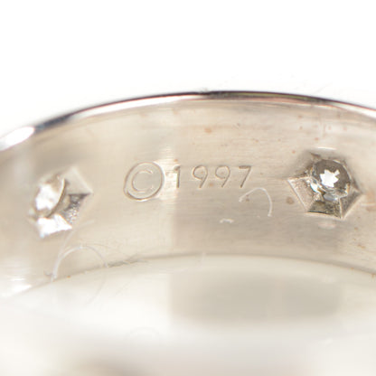 Cartier 18K White Gold 6 Diamond 5.5mm LOVE Ring 50 5.25 7 of 7