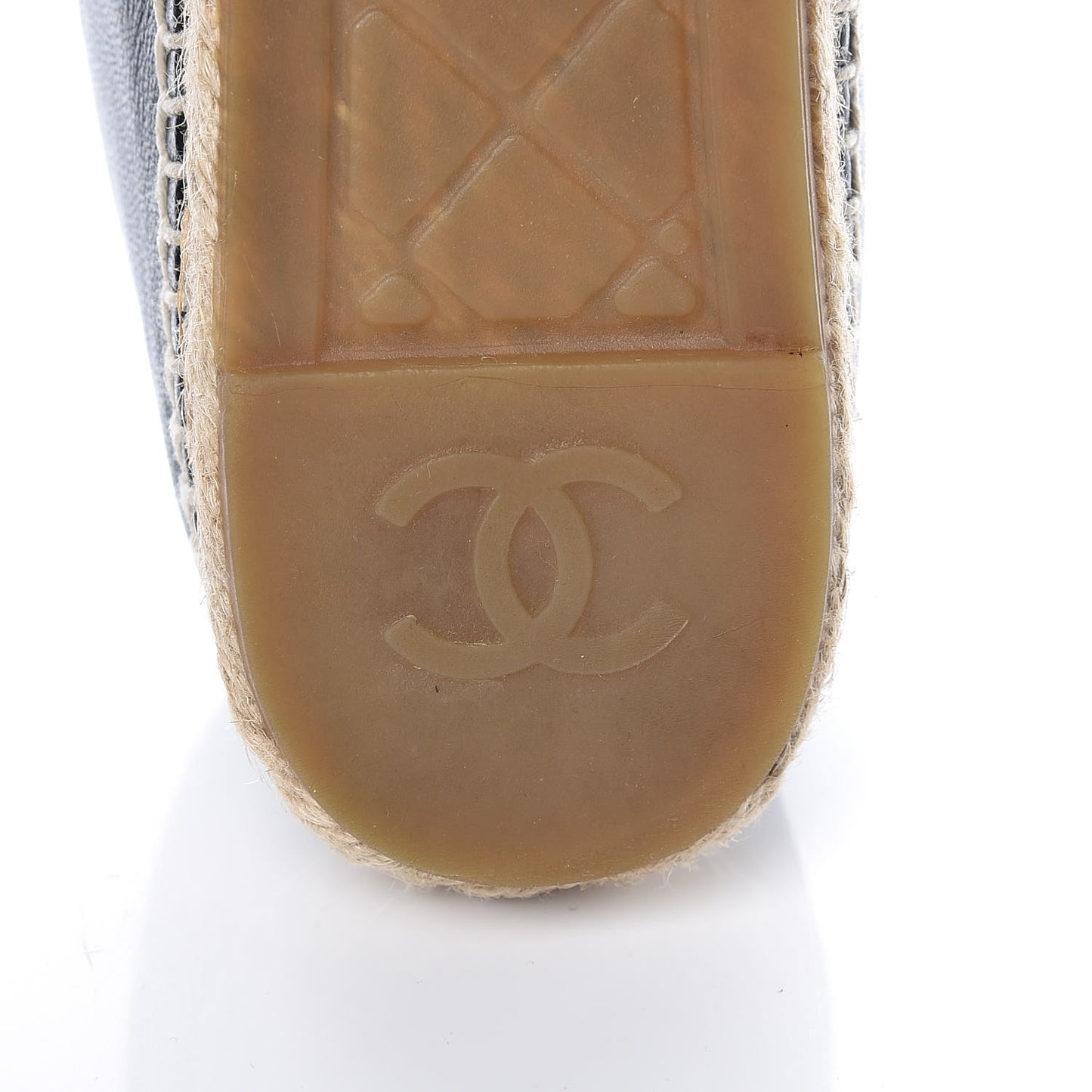 Lambskin CC Espadrilles 38 Black