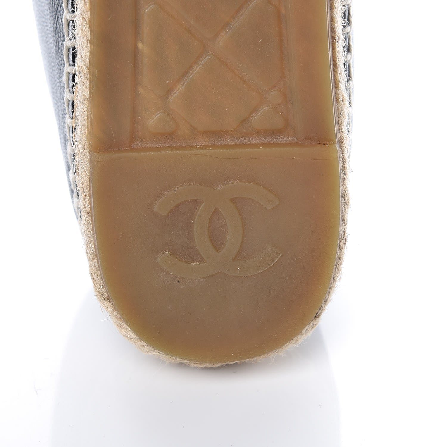 Chanel Lambskin CC Espadrilles 38 Black 7 of 14