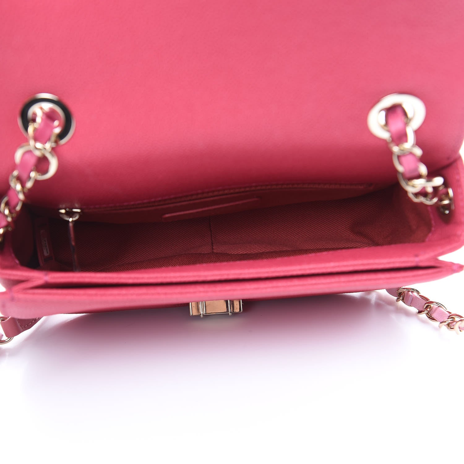 Chanel Grained Calfskin Quilted Small Cuba Top Handle Flap Pink 5 of 9