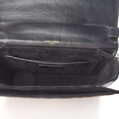 Saint Laurent Pony Hair Leopard Print Medium Bellechasse Brown Black 4 of 7
