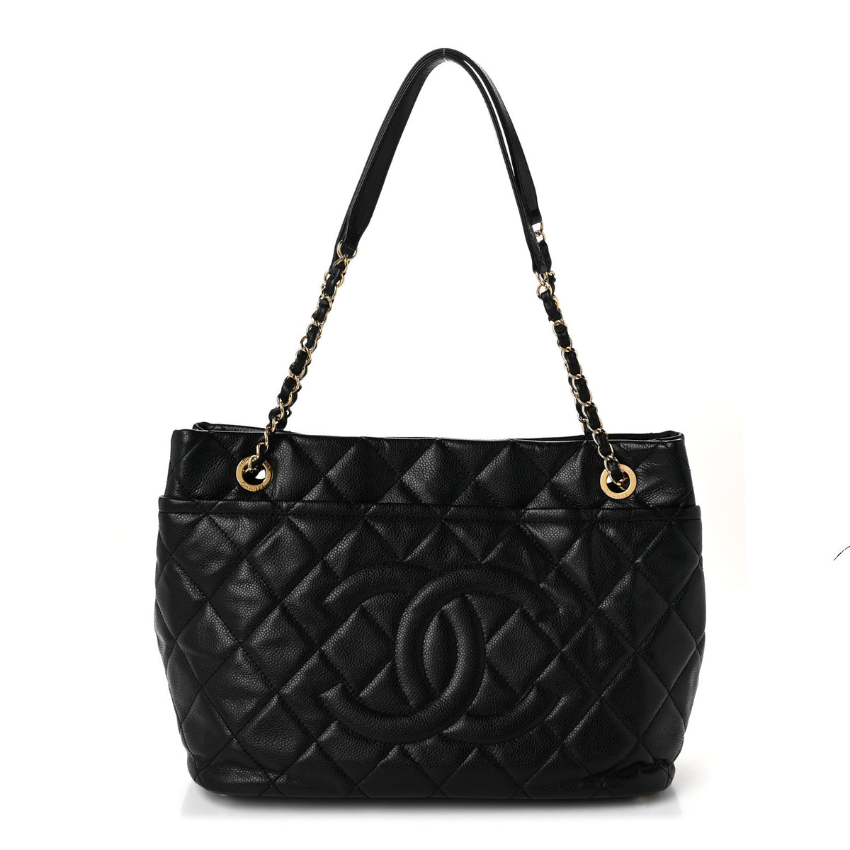Caviar Quilted CC Timeless Soft Tote Black