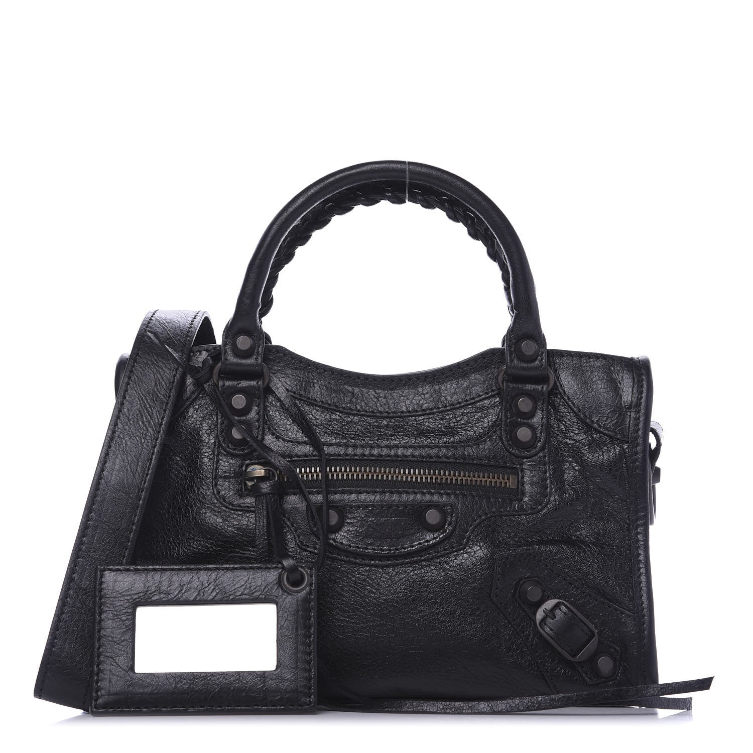 Balenciaga Agneau Arena Classic Black Hardware Mini City Black 1 of 11