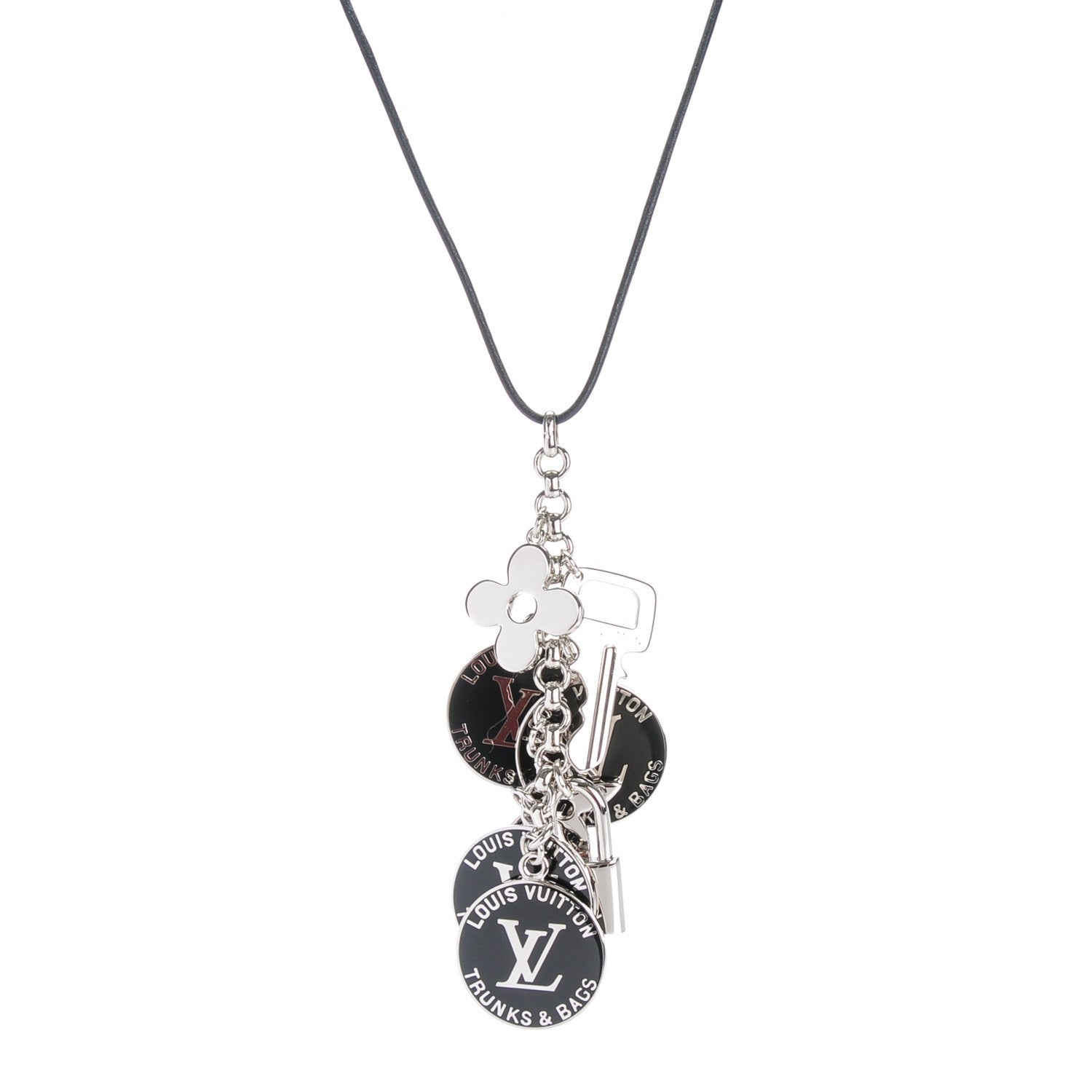 Louis Vuitton Trunks and Bags Breloques Necklace Black 1 of 5
