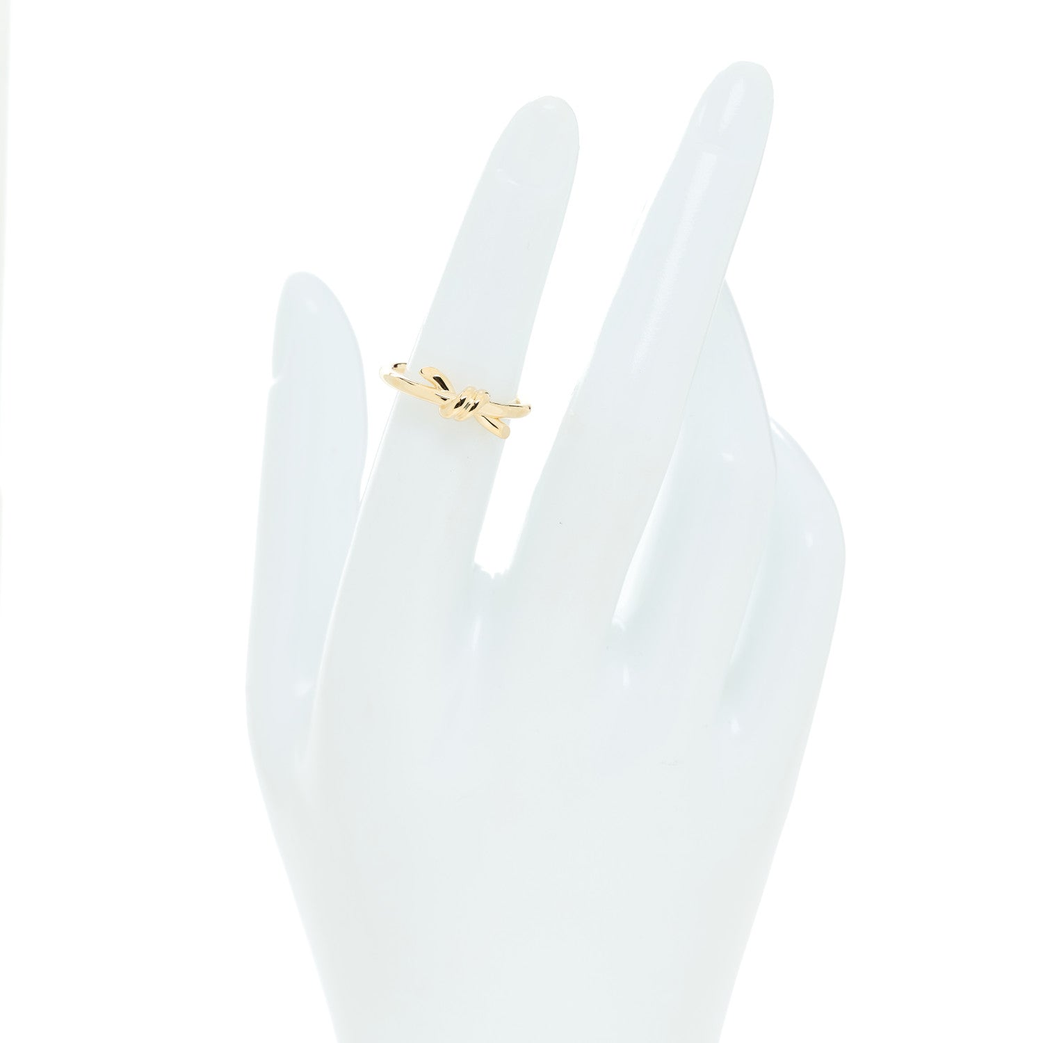 Tiffany 18K Yellow Gold Knot Ring 50 5.5 2 of 5