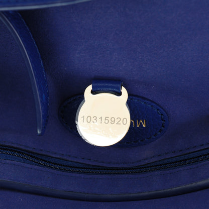 Mulberry Classic Grain Small Bayswater Satchel Neon Blue 7 of 9