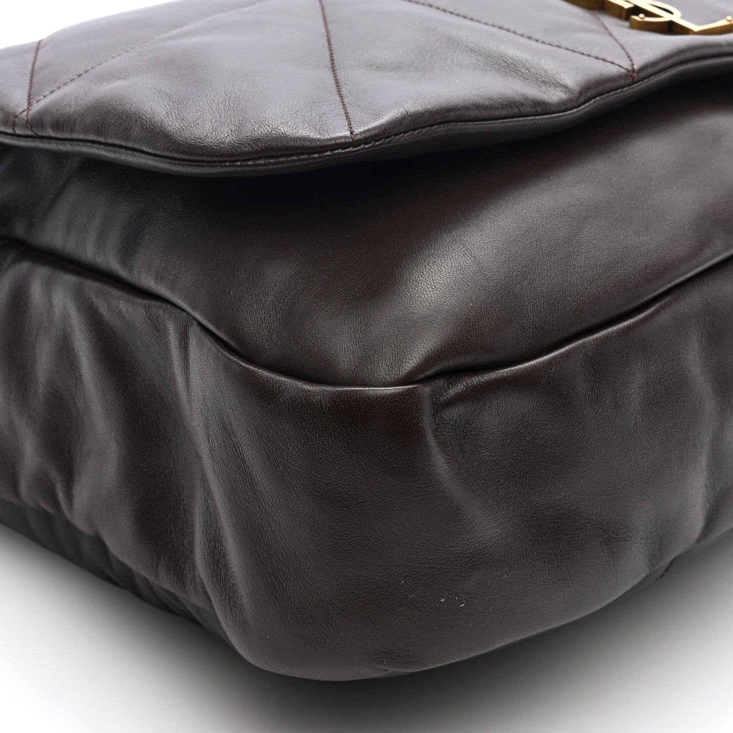 Saint Laurent Lambskin Matelasse Monogram Large Jamie 4.3 Dark Sweet Chocolate 8 of 9