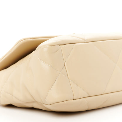 Chanel Lambskin Quilted Medium Chanel 19 Flap Beige 9 of 10