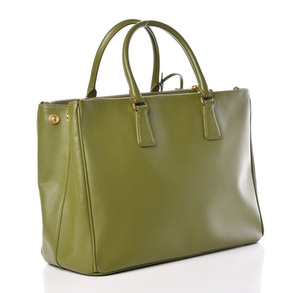 Prada Saffiano Large Galleria Double Zip Tote Edera 3 of 15
