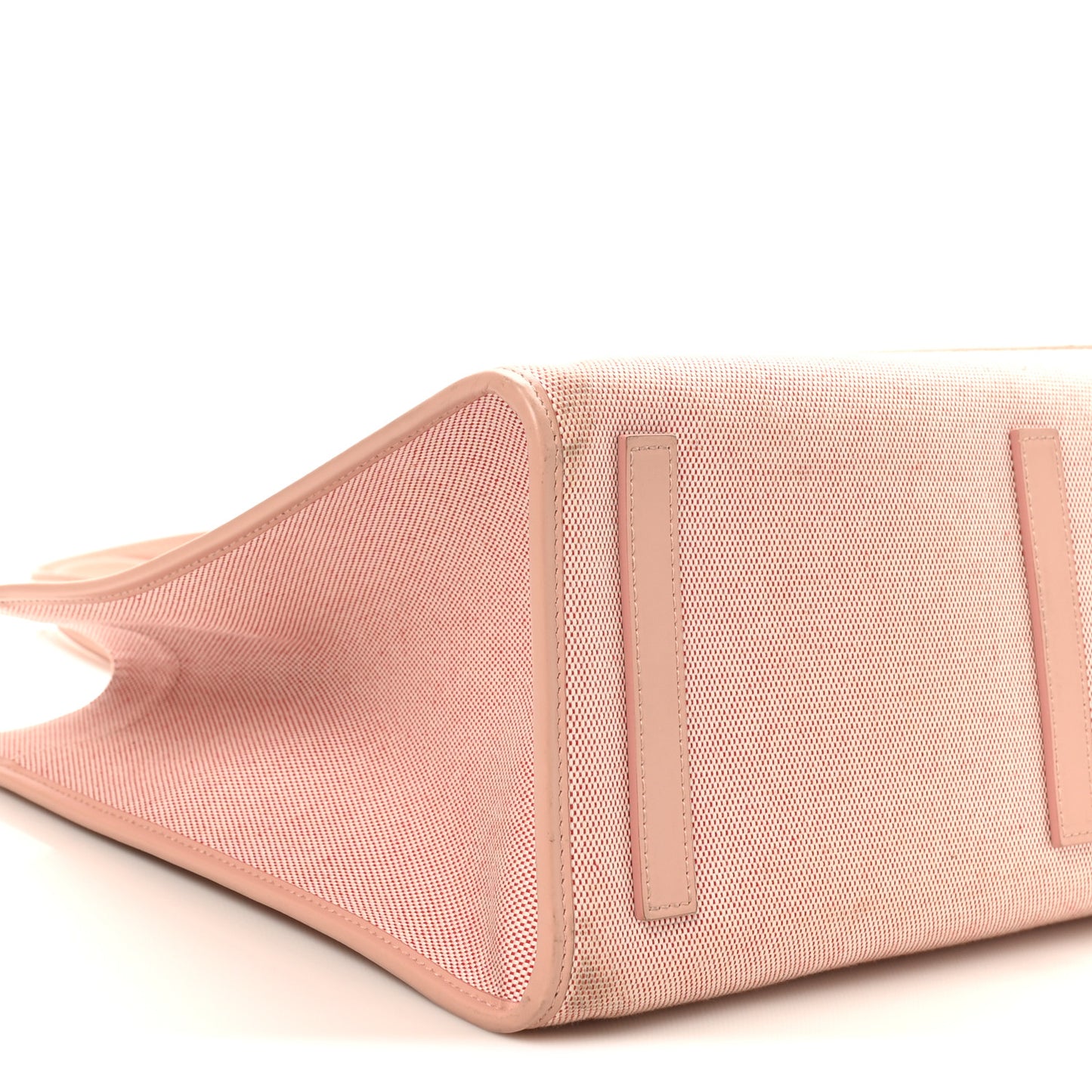 Canvas Smooth Calfskin Medium Two Tone Freya Tote Dusty Pink