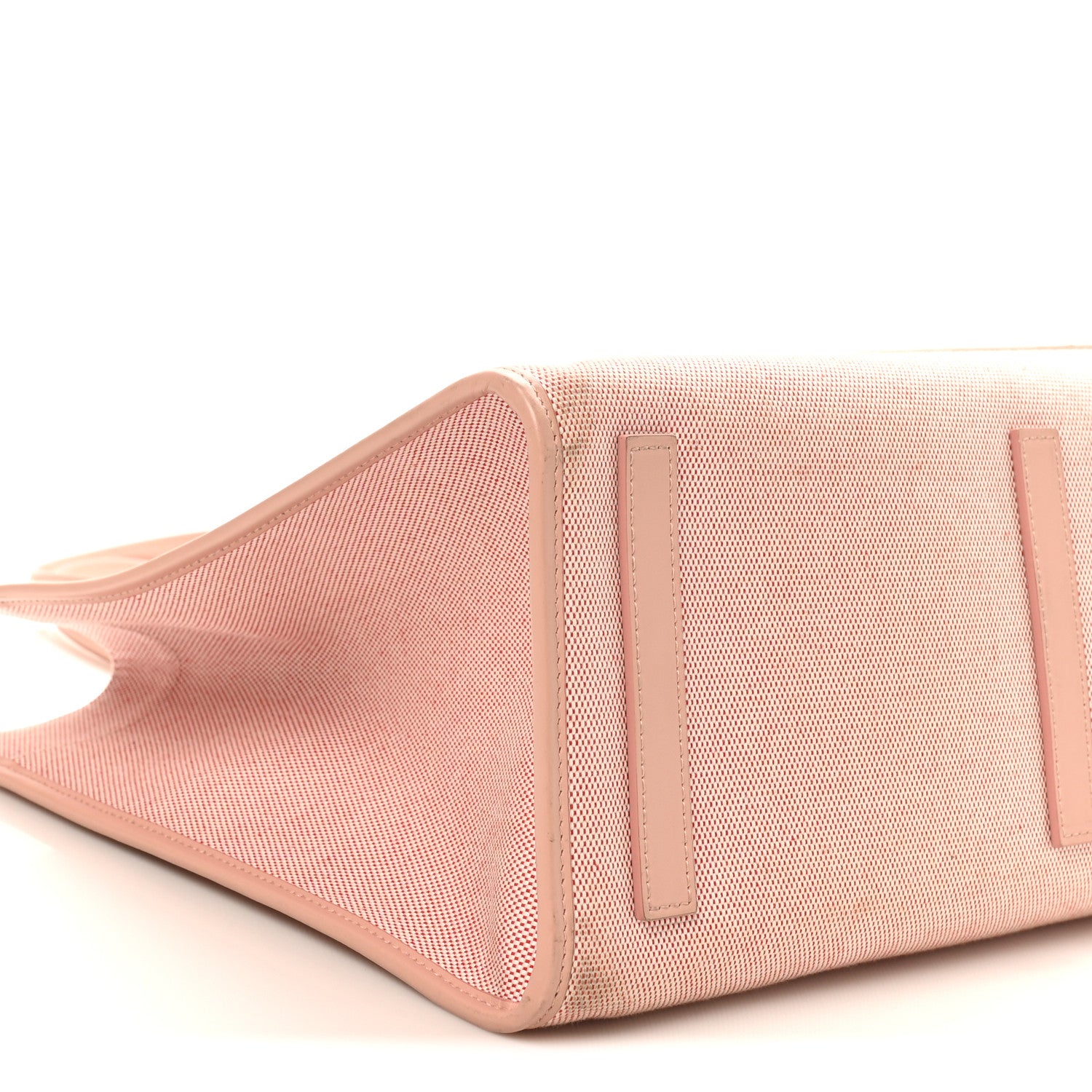 Burberry Canvas Smooth Calfskin Medium Two Tone Freya Tote Dusty Pink 8 of 10