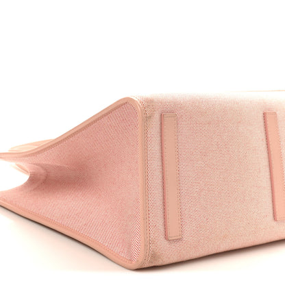 Burberry Canvas Smooth Calfskin Medium Two Tone Freya Tote Dusty Pink 8 of 10