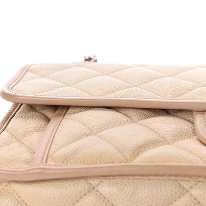 Chanel Caviar Quilted Large French Riviera Flap Beige 18 of 20