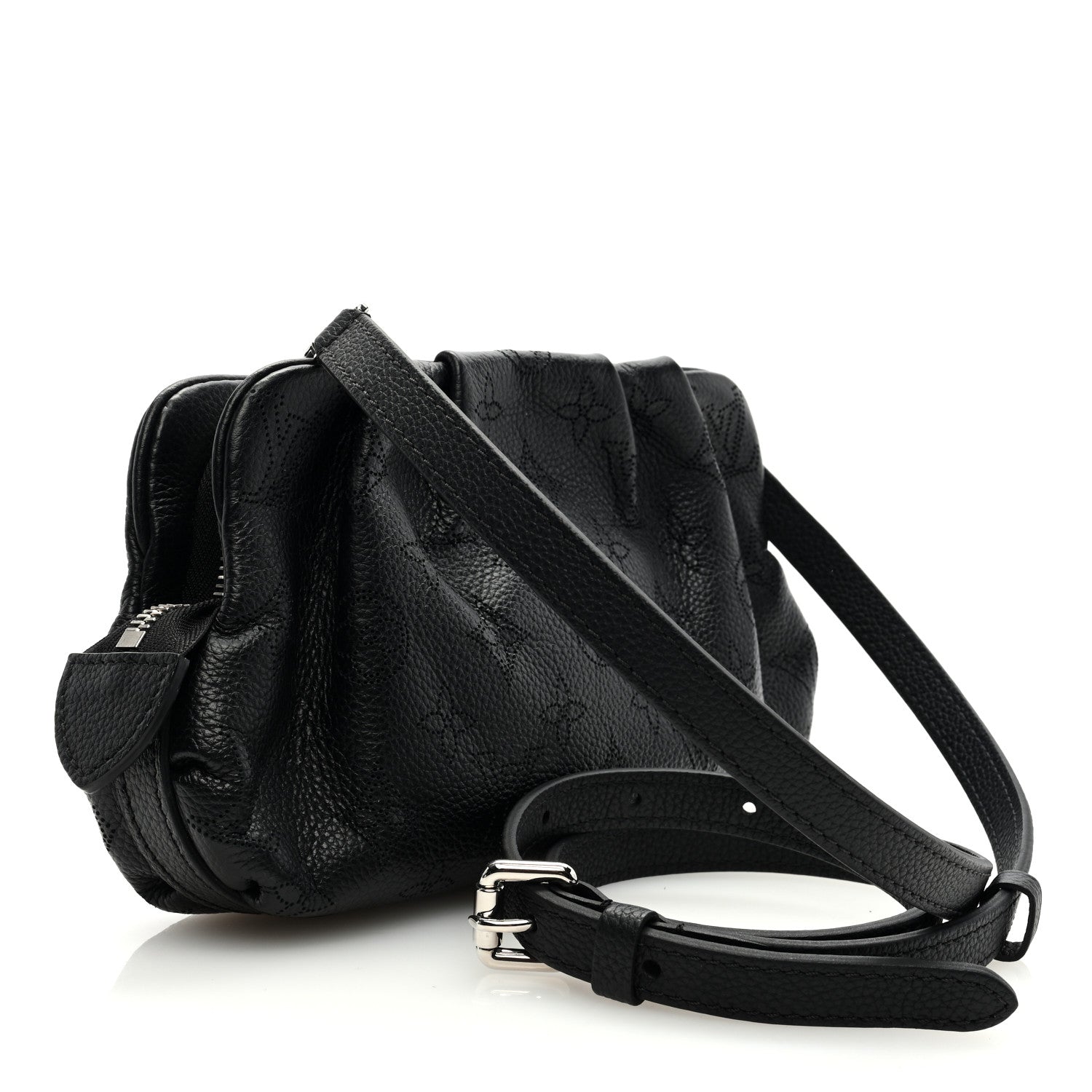 Louis Vuitton LOUIS VUITTON Mahina Scala Mini Pouch Black 3 of 8