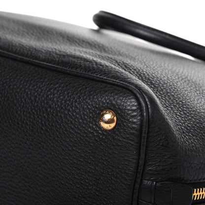 Prada Vitello Daino Side Zip Tote Black 15 of 25