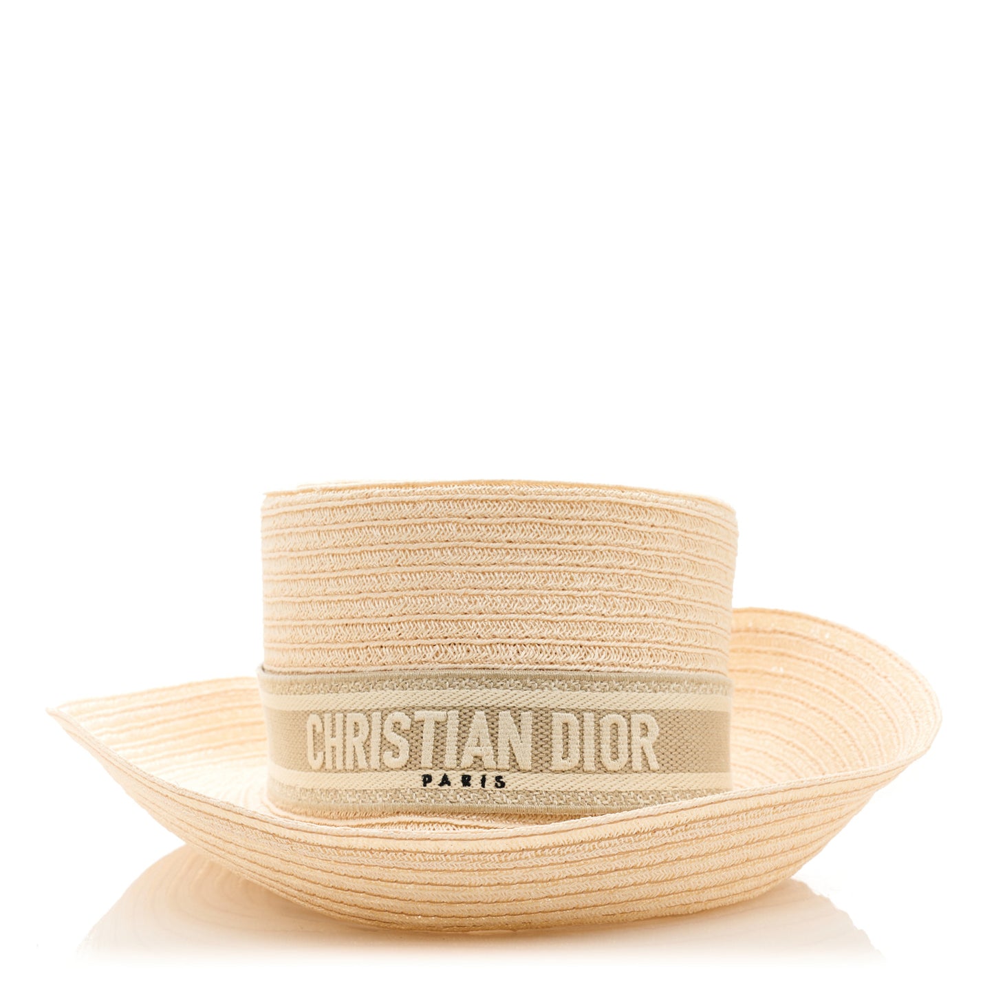 Straw Lage Dioresort Brim Hat 57 Beige