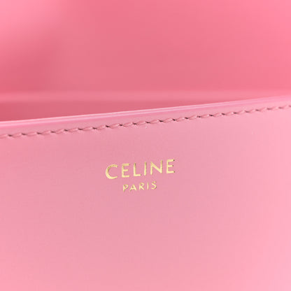 Celine Shiny Calfskin Triomphe Shoulder Bag Flamingo 6 of 12