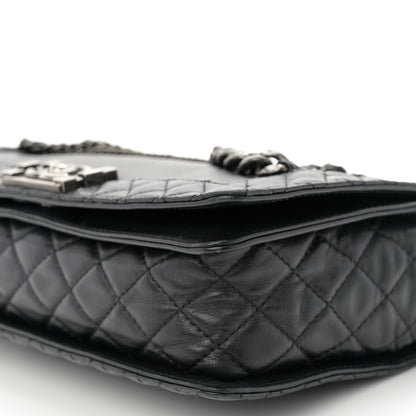 Chanel Calfskin Enchained New Medium Boy Flap Black 10 of 12