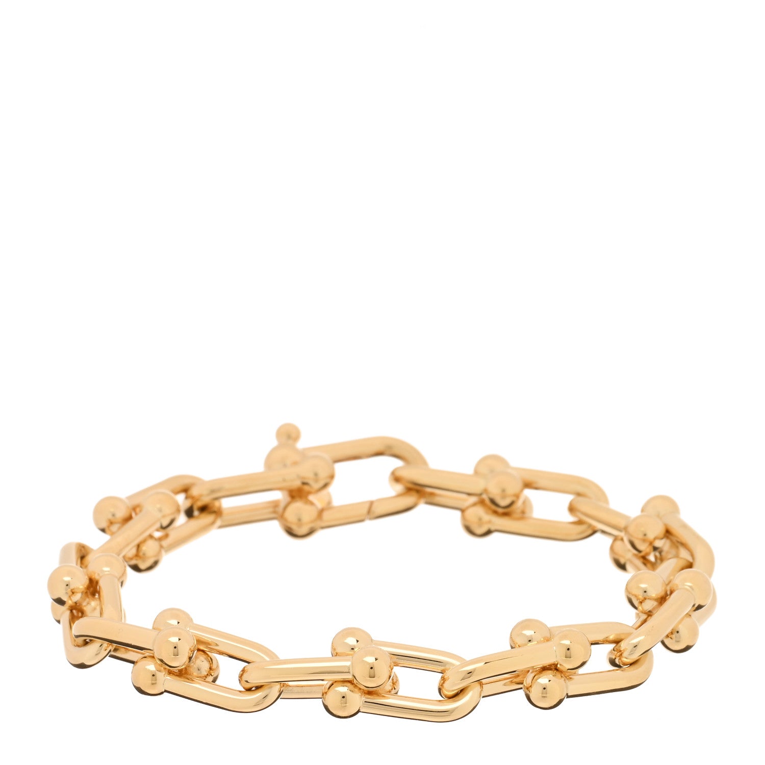 Tiffany 18K Yellow Gold Medium HardWear Link Bracelet 1 of 4