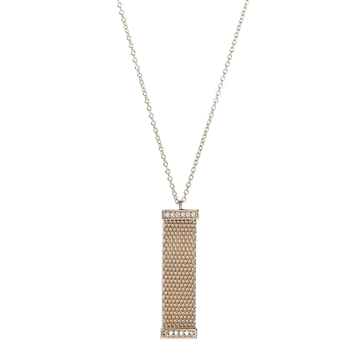 18K Yellow Gold Diamond Somerset Pendant Necklace