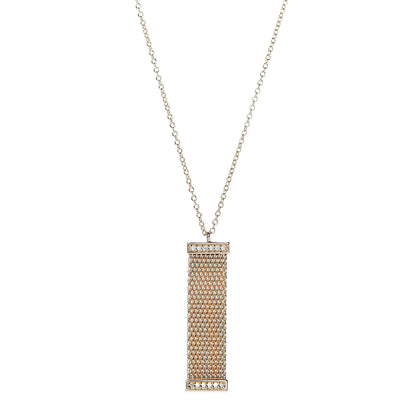 Tiffany 18K Yellow Gold Diamond Somerset Pendant Necklace 1 of 6