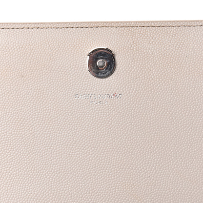 Saint Laurent Grain De Poudre Medium Classic Monogram Kate Satchel Icy White 6 of 20