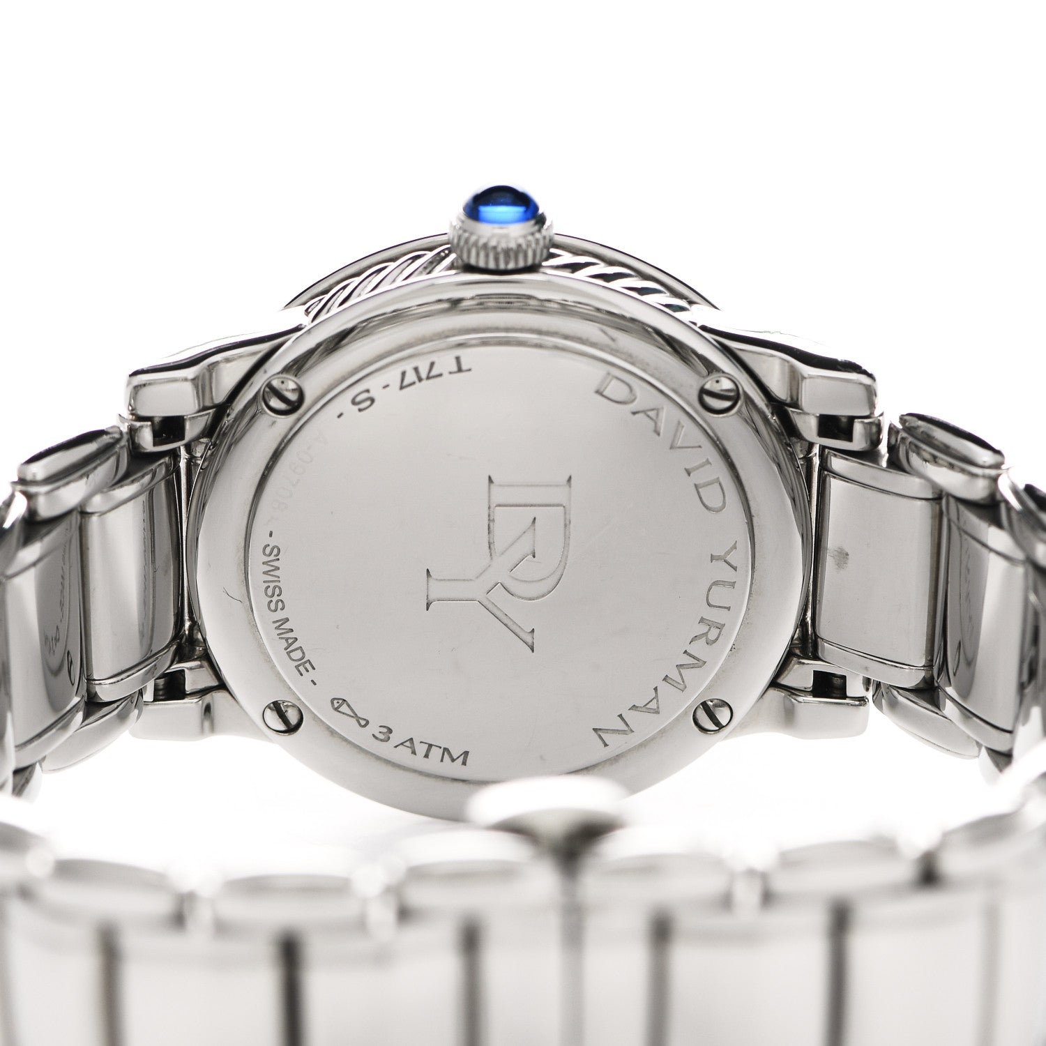 David Yurman Stainless Steel Diamond Mother of Pearl 30mm Classic Quartz Watch 4 of 5