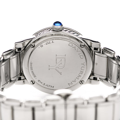 David Yurman Stainless Steel Diamond Mother of Pearl 30mm Classic Quartz Watch 4 of 5