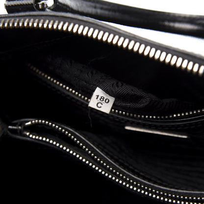 Prada Saffiano Vernice Small Promenade Tote Black 9 of 10