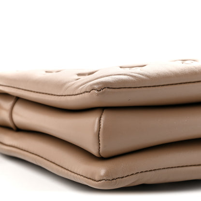 Louis Vuitton Lambskin Embossed Monogram Coussin PM Taupe 7 of 8
