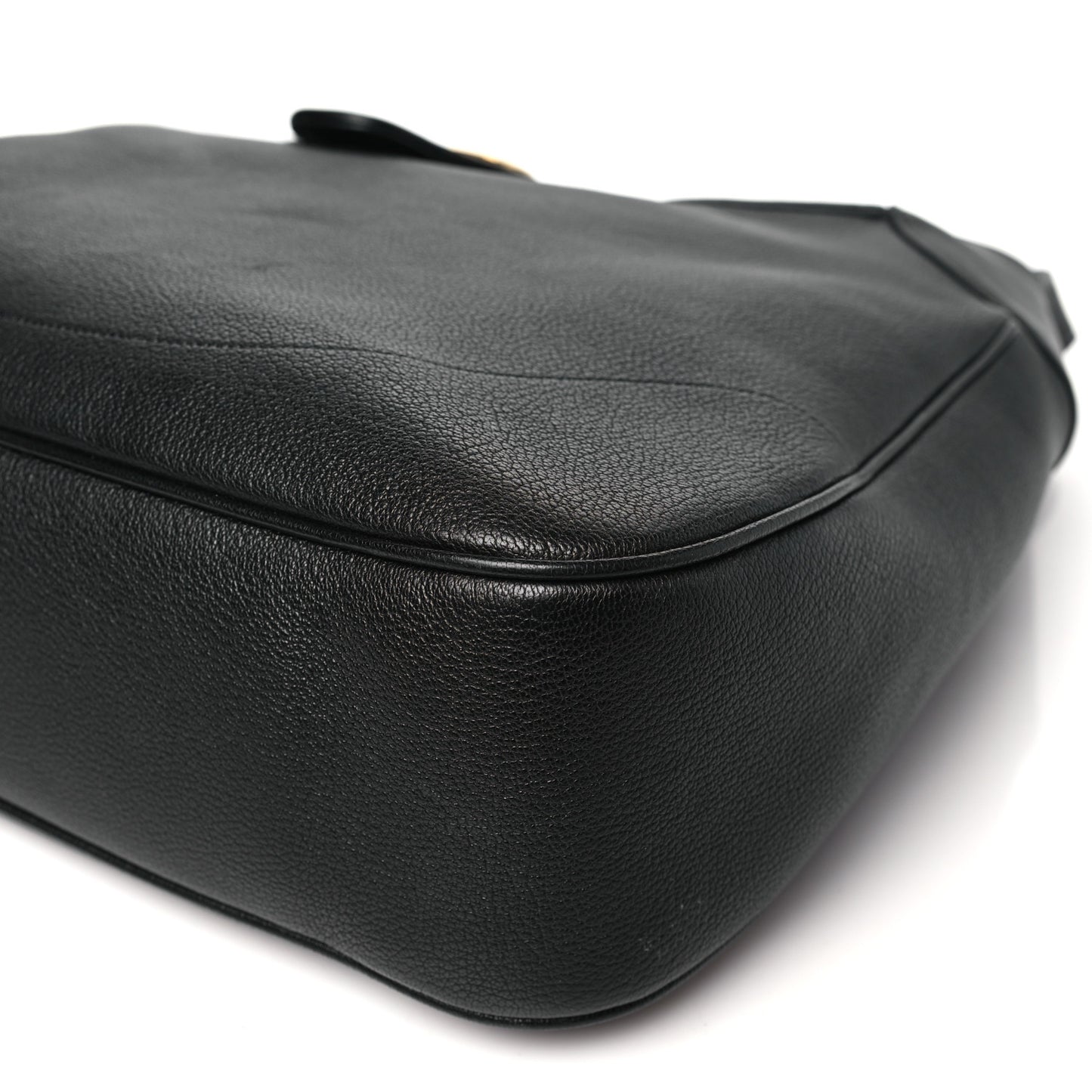 Goatskin Large Aphrodite Shoulder Bag Black