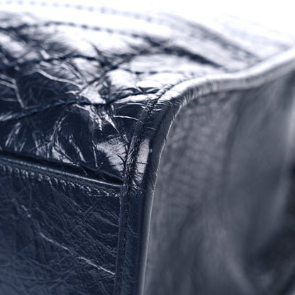 Saint Laurent Crinkled Calfskin Matelasse Monogram Niki Shoulder Bag Deep Marine 10 of 14