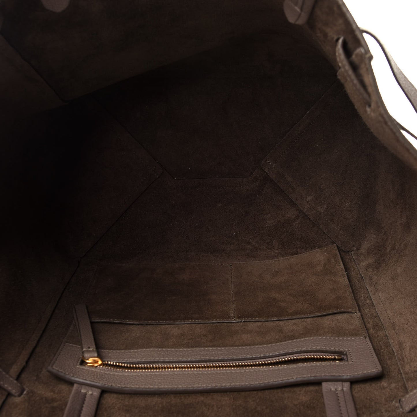 Soft Grained Calfskin Small Belt Cabas Phantom Taupe