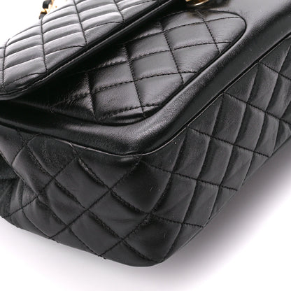 Chanel Shiny Lambskin Quilted Pocket Flap Black 9 of 10